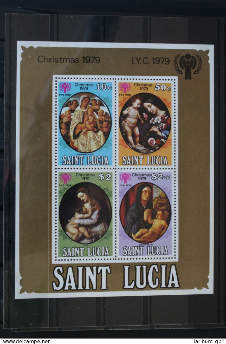 St. Lucia Block 19 Mit 472-475 Postfrisch #VD196 - St.Lucia (1979-...)