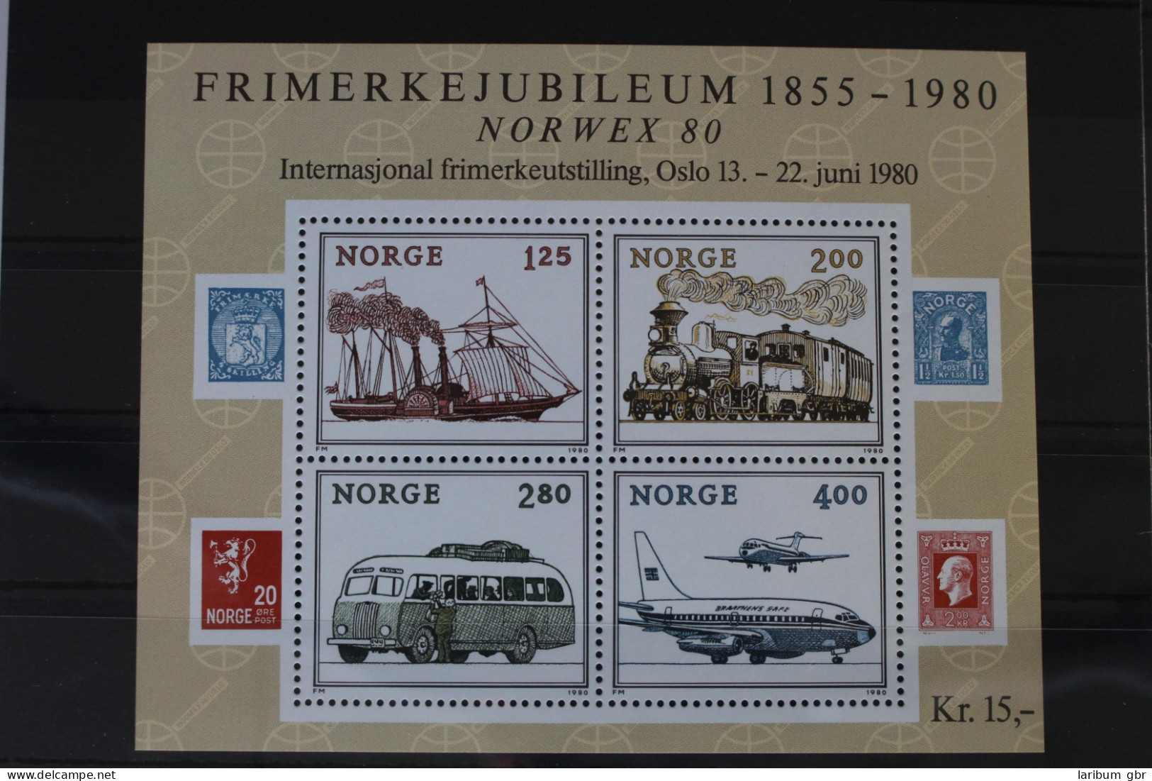 Norwegen Block 3 Mit 817-820 Postfrisch #VD107 - Andere & Zonder Classificatie