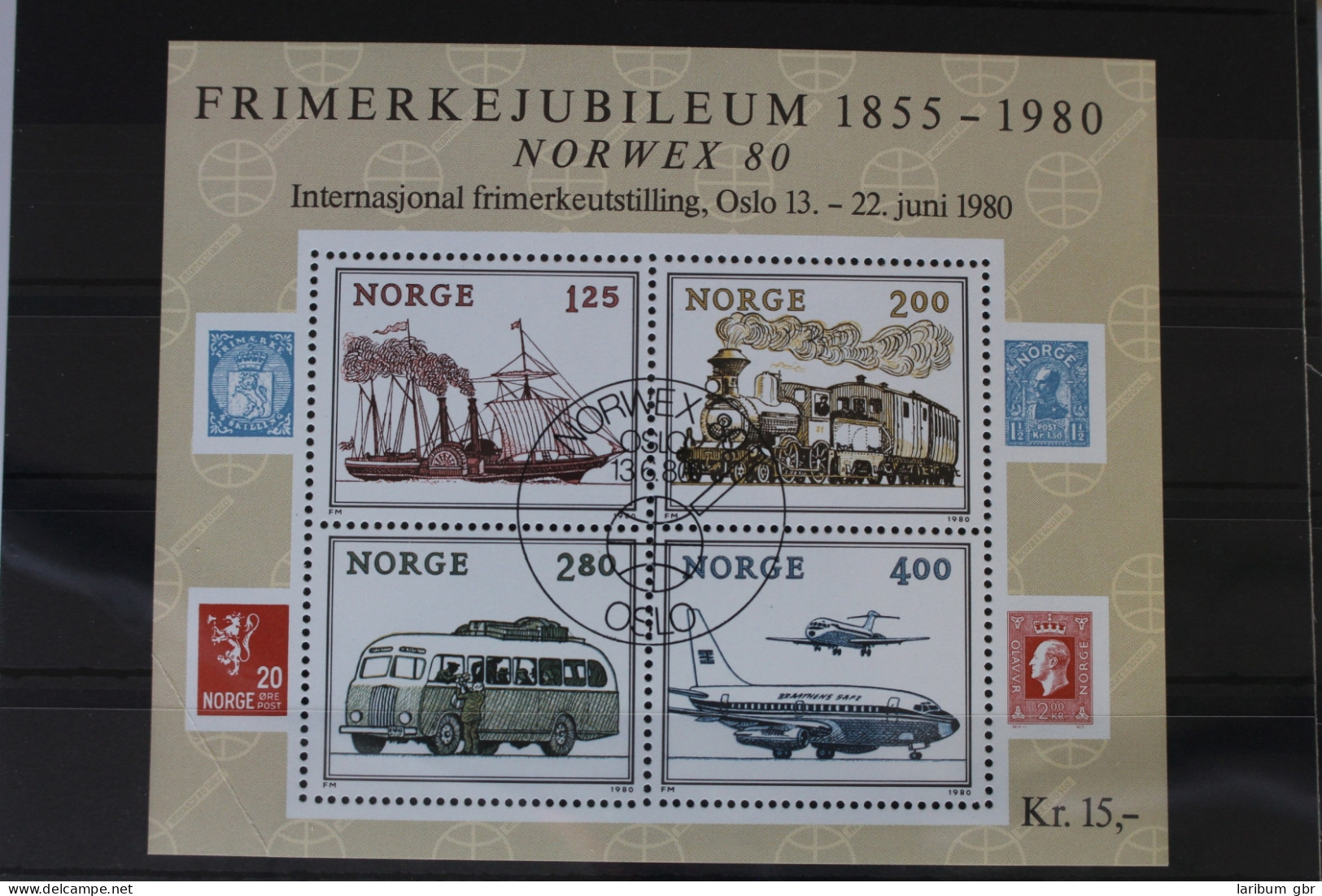 Norwegen Block 3 Mit 817-820 Gestempelt #VD113 - Autres & Non Classés