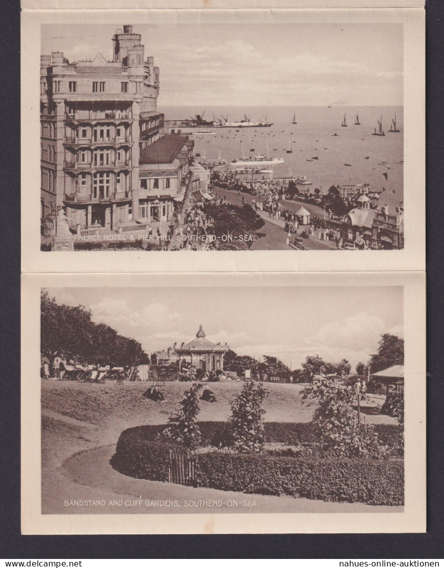 Southend On Sea Großbritannien Toller Kartenbrief Mit 5 Ansichten In Der Art - Covers & Documents