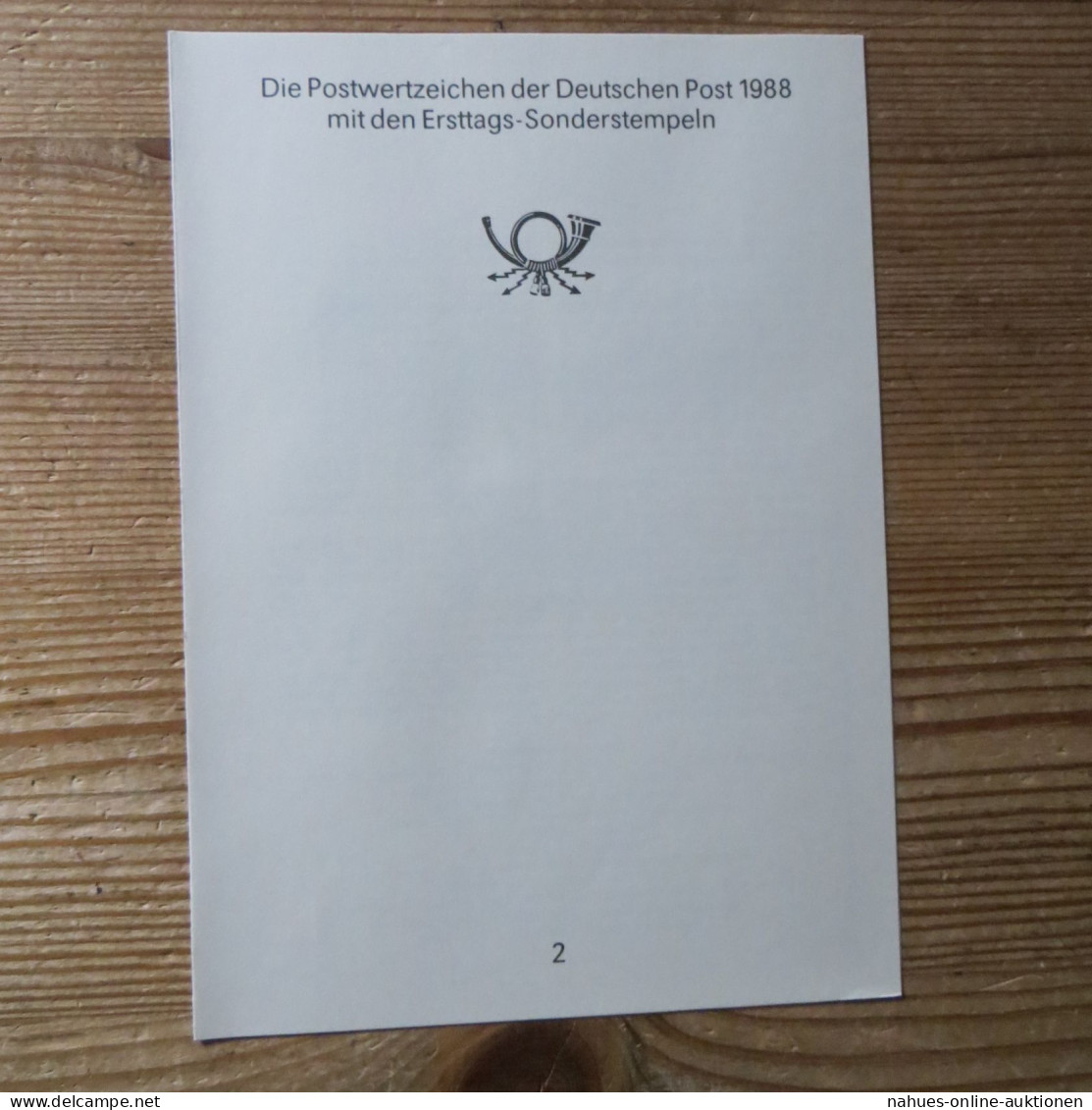 DDR Ersttagsblatt - Jahressammlung 1988 Mit ESST Handgestempelt Kat.-Wert 160,- - Verzamelingen