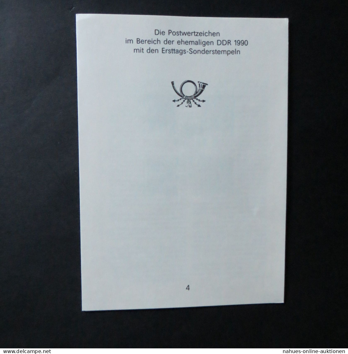 DDR Ersttagsblatt - Jahressammlung 1990 Mit ESST Handgestempelt Kat.-Wert 220,- - Collezioni