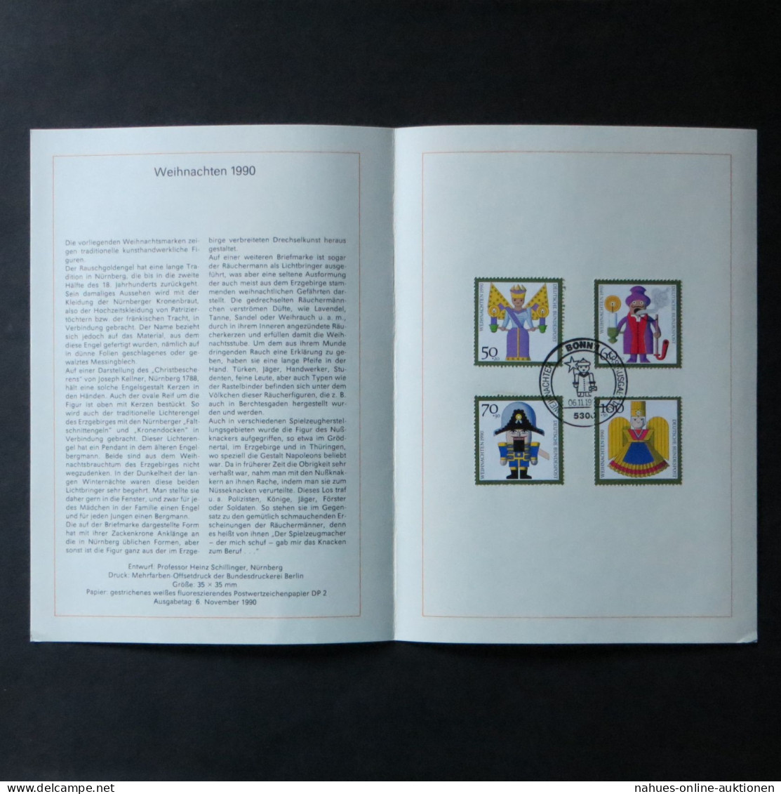 DDR Ersttagsblatt - Jahressammlung 1990 mit ESST handgestempelt Kat.-Wert 220,-
