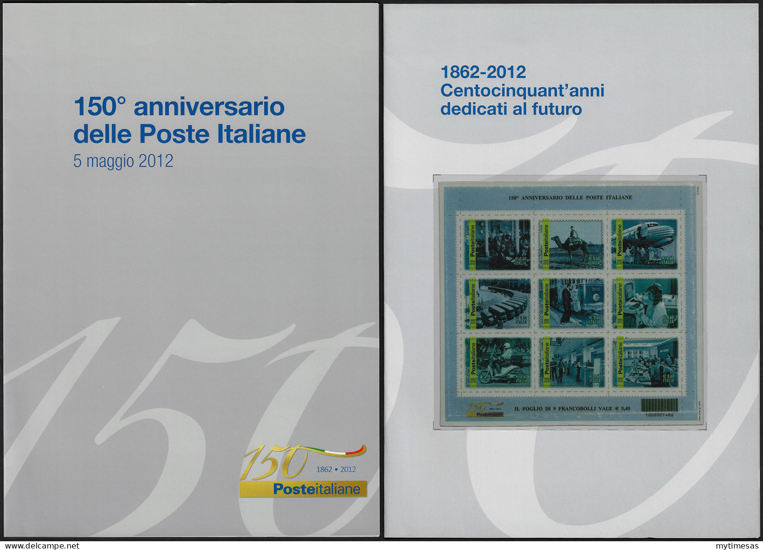 2012 Italia Folder 150 Poste MS In Argento MNH - Otros & Sin Clasificación