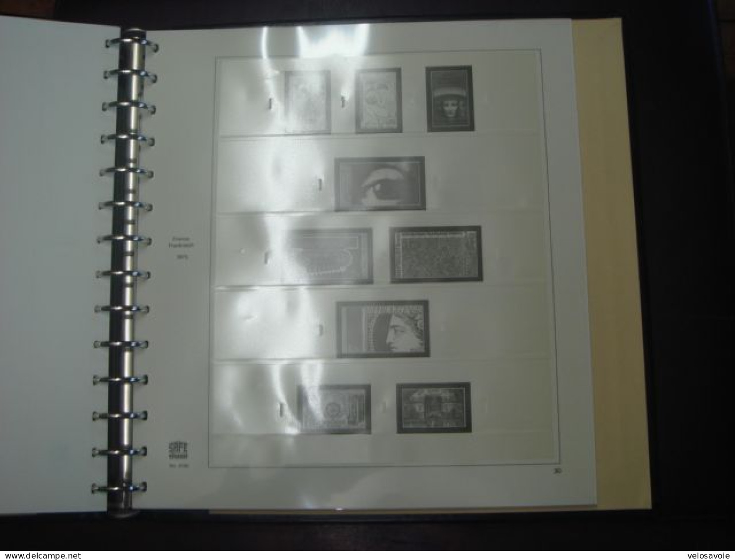 RELIURE SAFE  YOKAMA VERTE AVEC PAGES PREIMPRIMEES DE FRANCE 1970 A 1977 OCCASION TRES BON ETAT - Bindwerk Met Pagina's