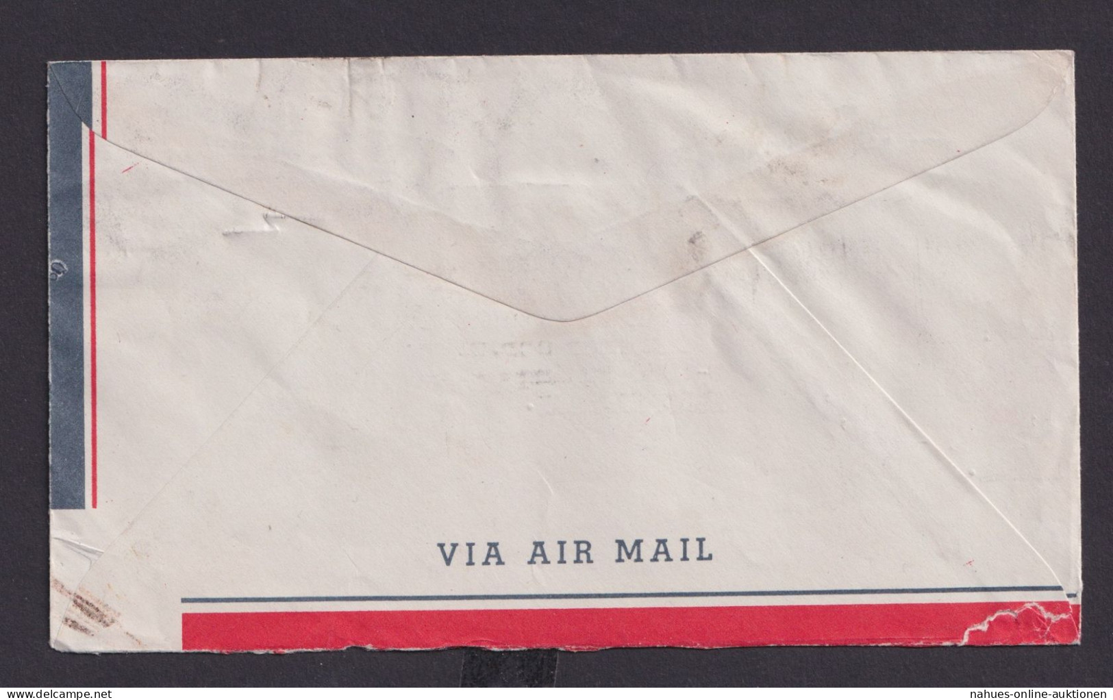 Flugpost Airmail Calcutta Indien N. Eching Am Ammersee R-Zettel Aus Dem Ausland - Flugzeuge