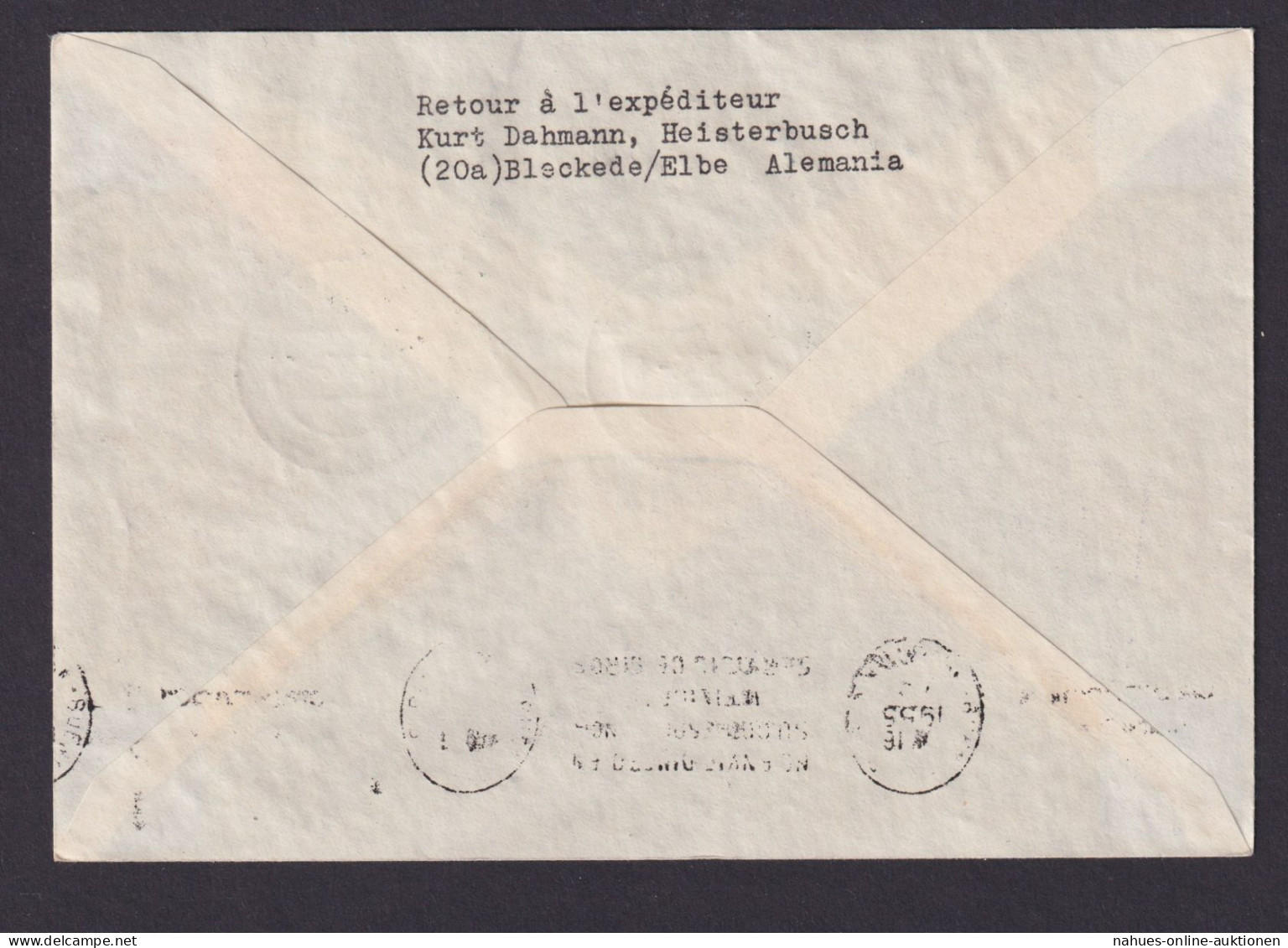 Flugpost Brief Air Mail Air France Frankreich Inter. DDR Zuleitung Buenos Aires - Briefe U. Dokumente