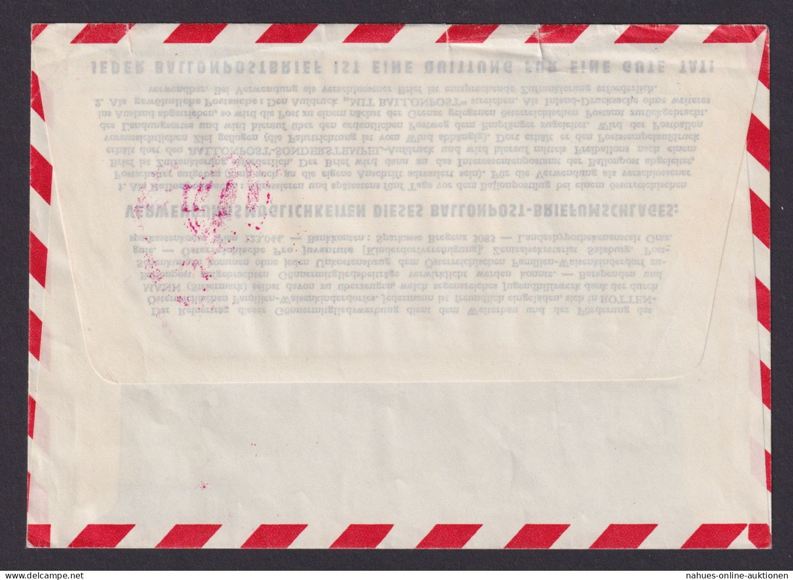 Flugpost Brief Air Mail Österreich Privatganzsache 4 WST+ Bogenecke Eckrand 1022 - Brieven En Documenten