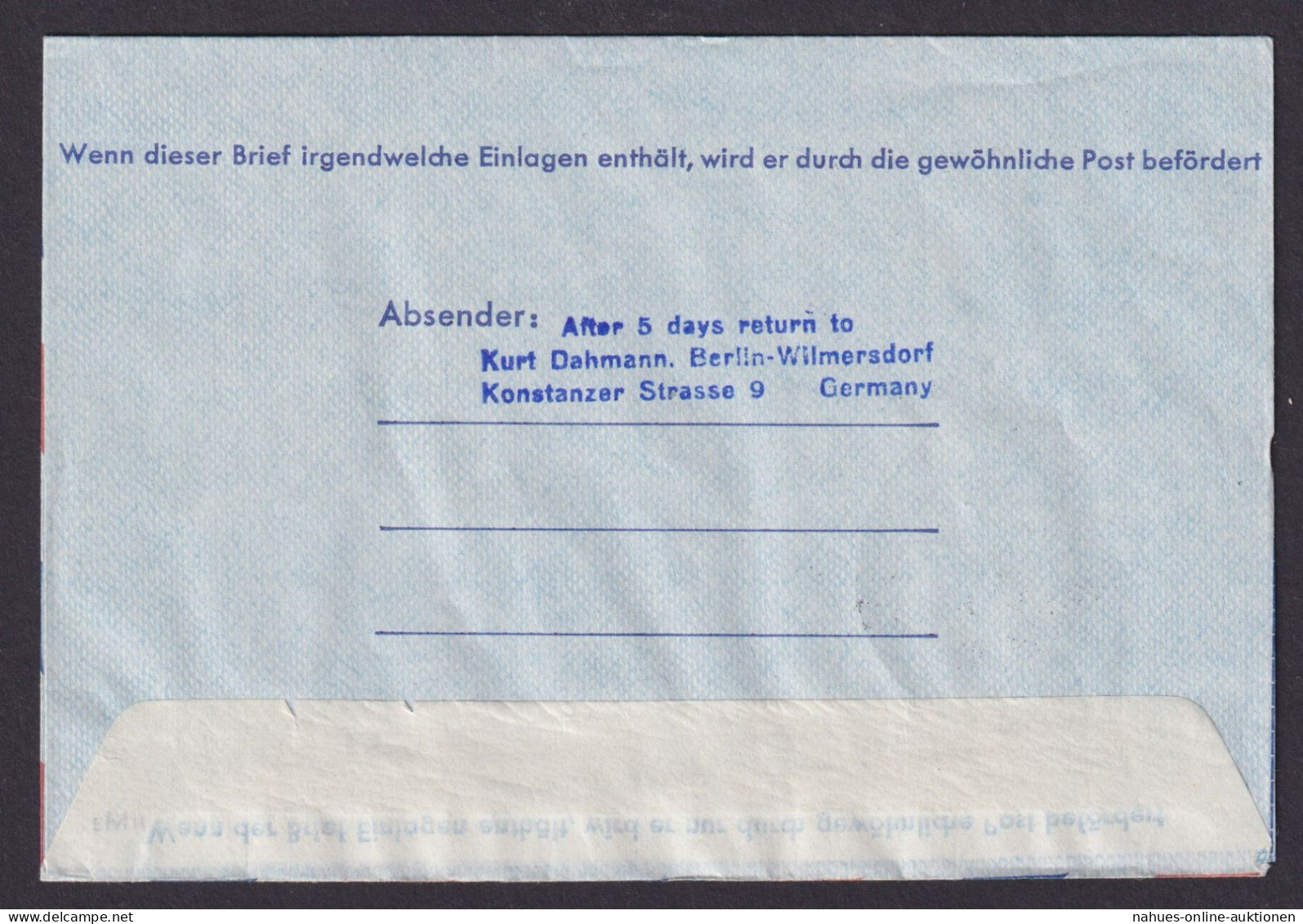 Flugpost Brief Air Mail Bund Aerogramm MIF Heuss TWA Stuttgart Los Angeles - Storia Postale