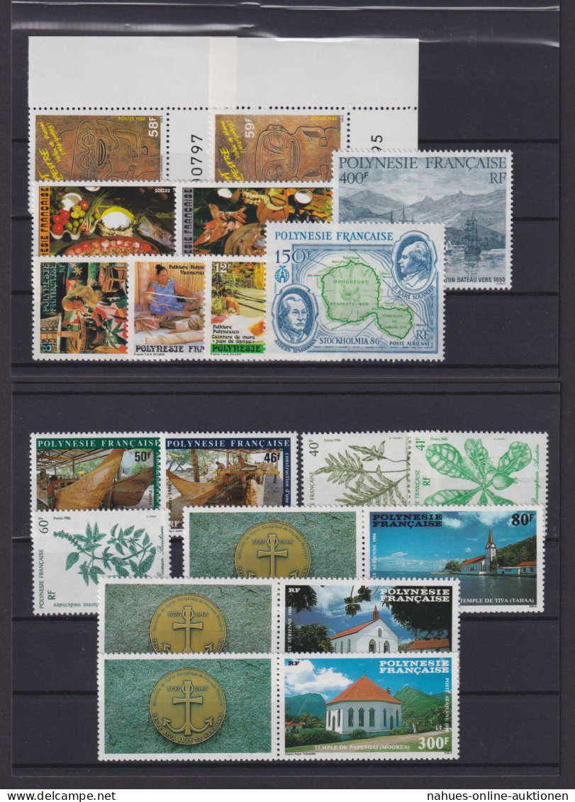 Frankreich Franz. Polynesien Jahrgang 1986 Luxus Postfrisch MNH Tolle Motive - Briefe U. Dokumente