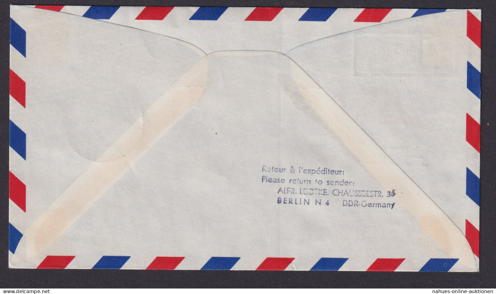 Flugpost Brief Air Mail Lufthansa Eröffnungsflug Inter. DDR Zuleitung Sao Paulo - Briefe U. Dokumente