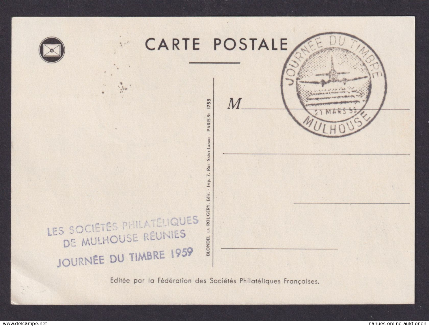 Flugpost Brief Air Mail Frankreich 1231 Künstler Maximumkarte Philatelie Tag Der - Storia Postale
