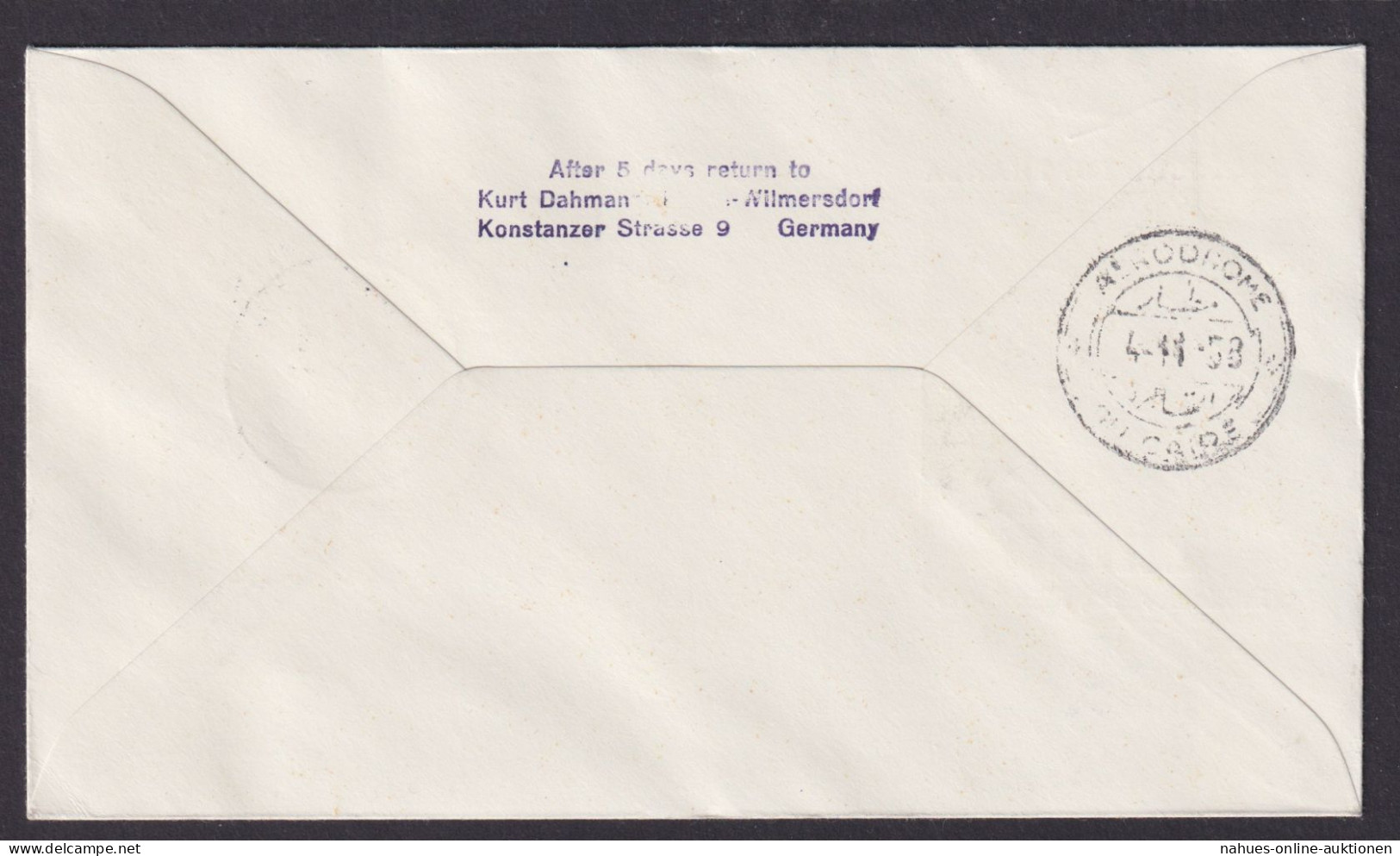 Flugpost Brief Air Mail Lufthansa LH 604 Frankfurt München Kairo Ägypten - Storia Postale