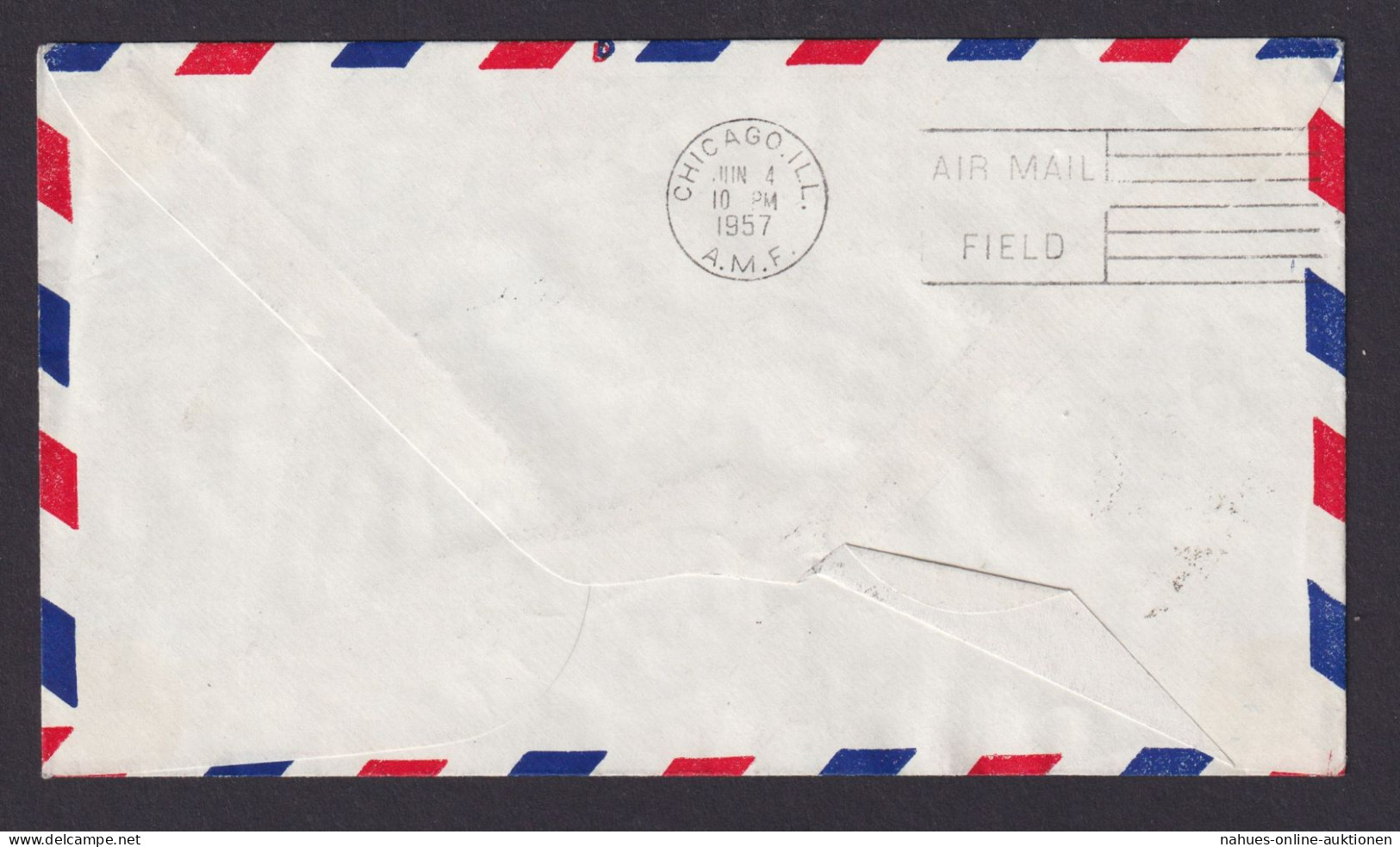 Flugpost Brief Air Mail Pan America Erstflug Rom Italien Chicago USA N. New York - Oblitérés