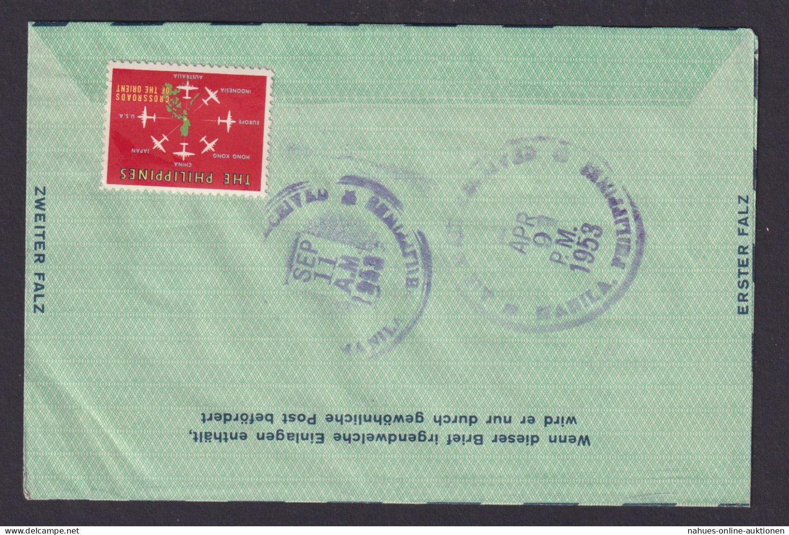 Flugpost Brief Air Mail Berlin Ganzsache Schöne Destination 1. Postflug Hamburg - Storia Postale