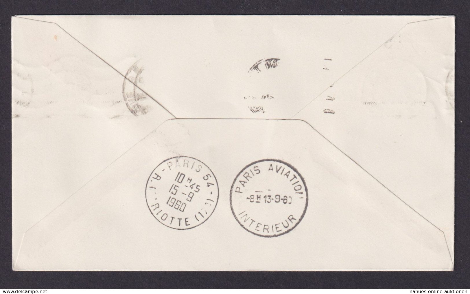 Flugpost Brief Air Mail Air France Cote D' Ivoire Elfenbeinküste Boeing 707 - Storia Postale