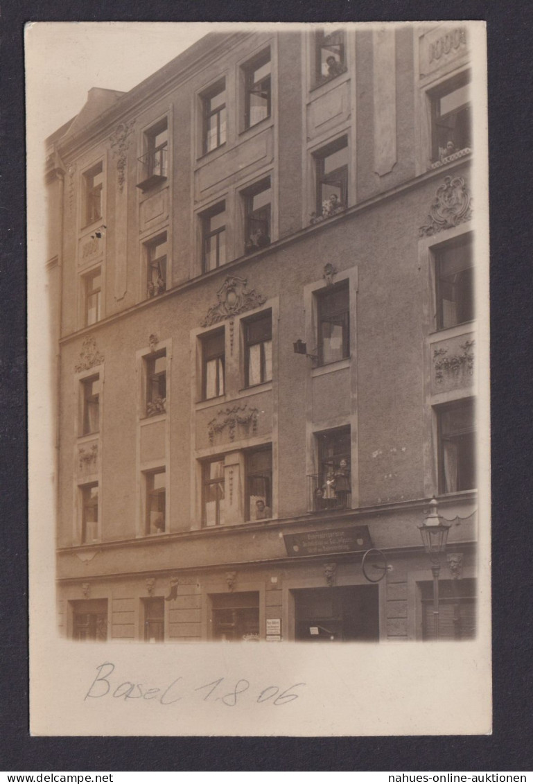 Ansichtskarte Basel Schweiz Wohnhaus 01.08.1906 - Autres & Non Classés
