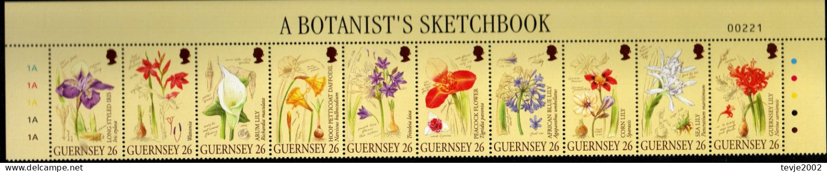 Guernsey 2000 - Mi.Nr. 858 - 867 - Postfrisch MNH - Blumen Flowers Lilien Lilies - Altri & Non Classificati