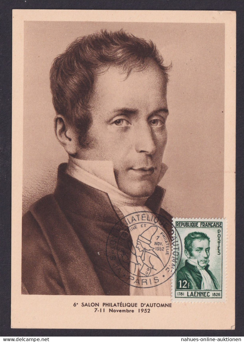 Briefmarken Frankreich 954 Rne Laennec Arzt Medizin Stetoskop Erfinder - Cartas & Documentos