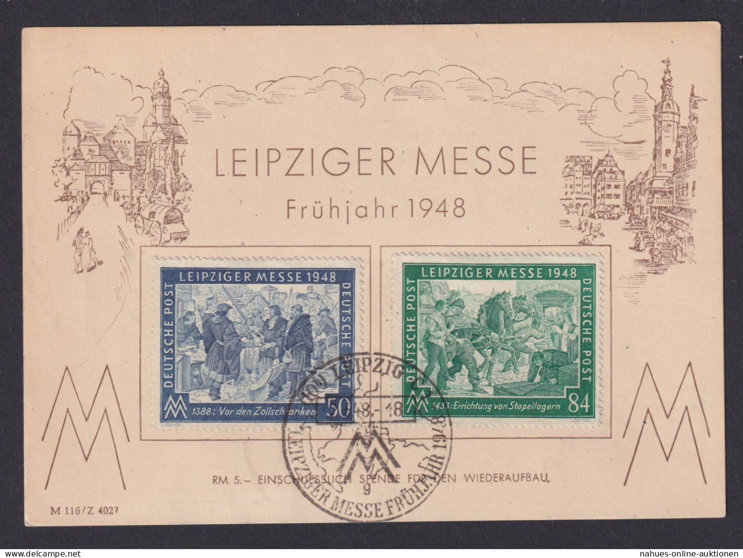 Briefmarken All. Besetzung Gemeinschaft Brief 967-968 Sonderkarte FDC Vom 2.3.48 - Other & Unclassified