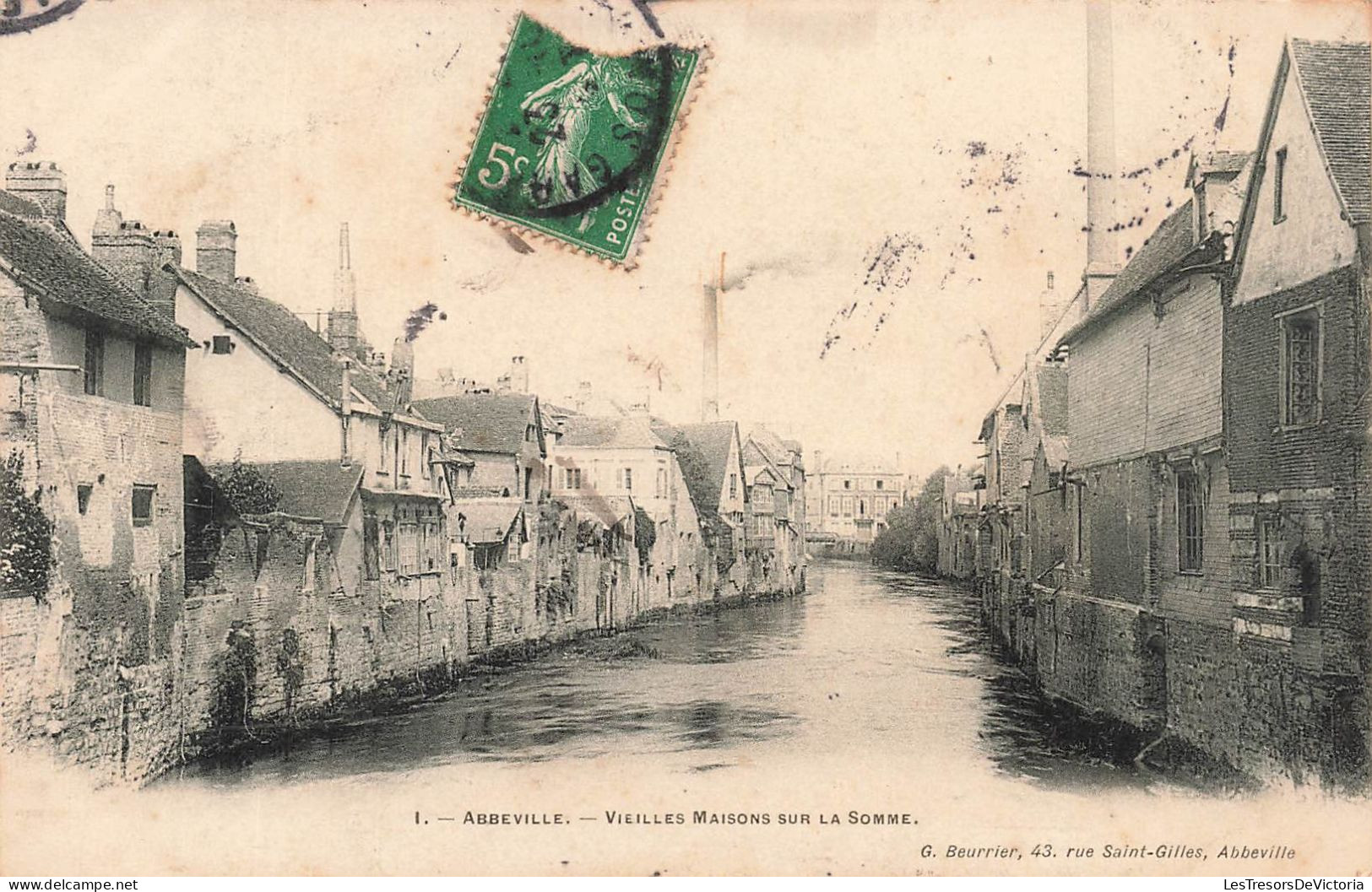 FRANCE - Abbeville - Vieilles Maisons Sur La Somme - Carte Postale Ancienne - Abbeville