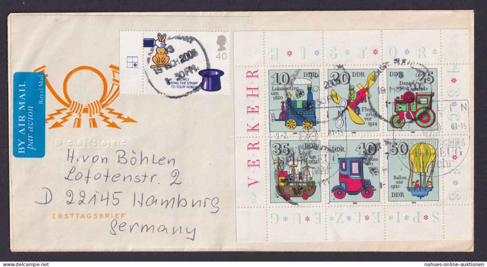 Briefmarken DDR Zusammendruck Brief Kleinbogen 2566-2571 FDC Und Dann Noch - Cartas & Documentos