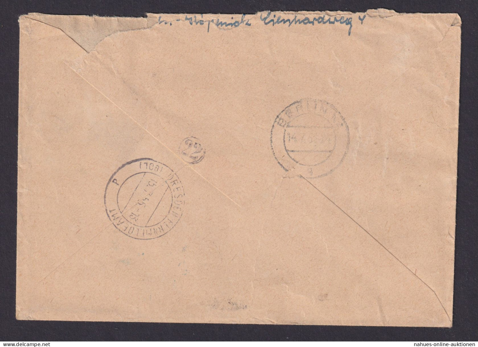 Briefmarken DDR Eilboten Brief Pieck III 1 DM 342 Berlin Köpenick Nach Dresden - Briefe U. Dokumente