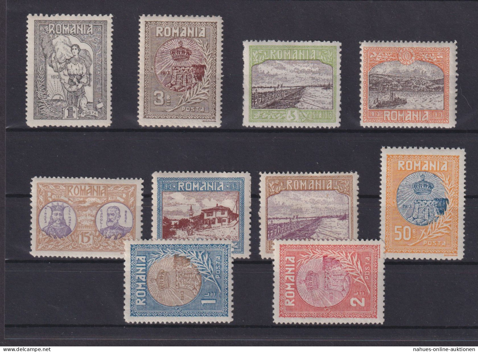 Briefmarken Rumänien 227-236 Provinz Silistra Sauber Ungebraucht Kat 120,00 - Lettres & Documents