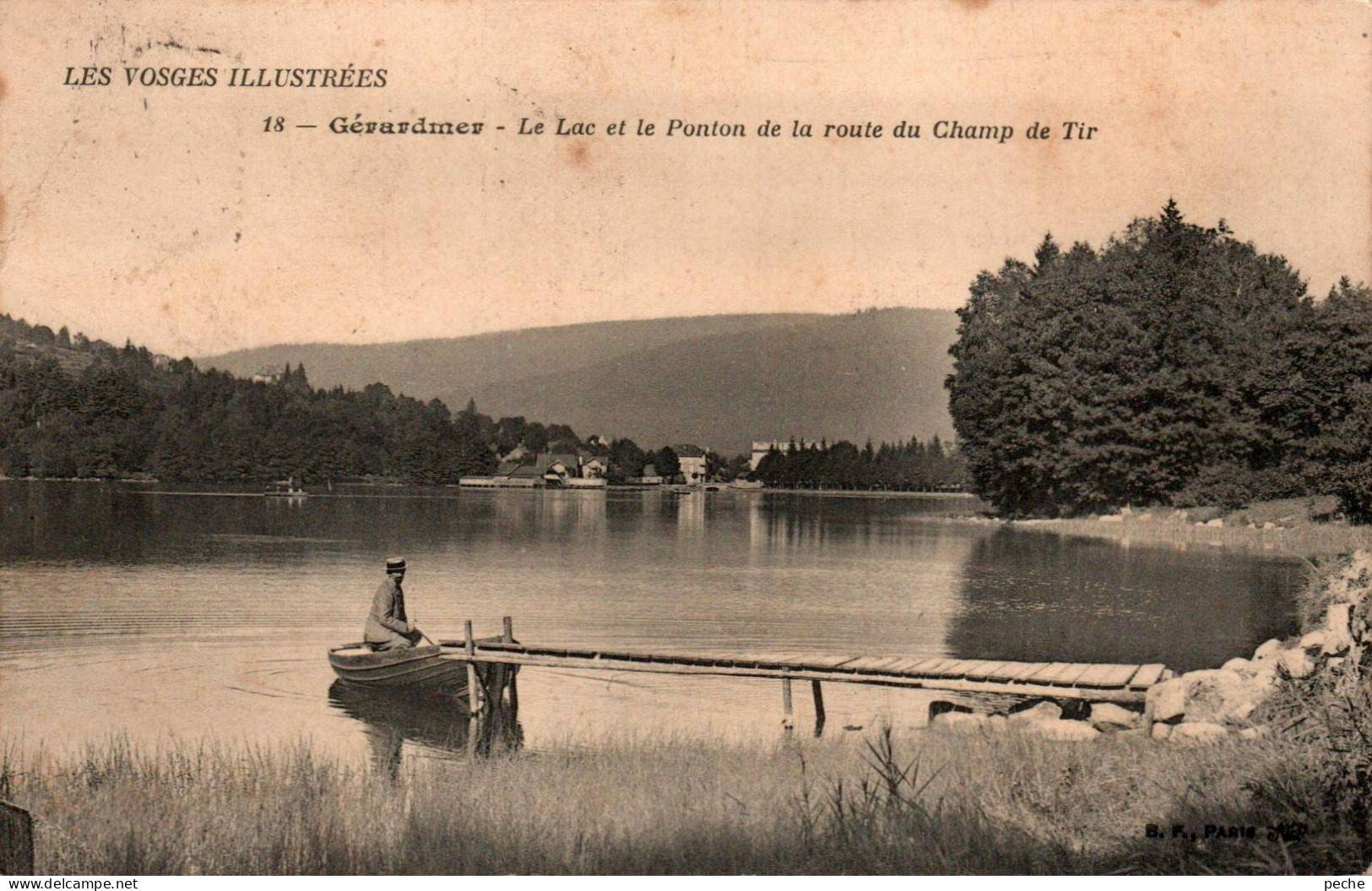 N°2261 W -cachet Convoyeur Gérardmer à Laveline 1908 - Posta Ferroviaria