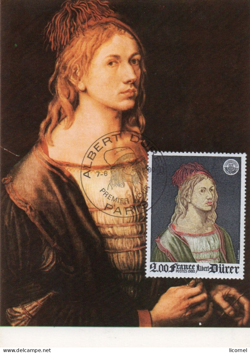 Carte  Maxi  1980 Premier Jour:  ALBRECHT DURER - 1980-1989