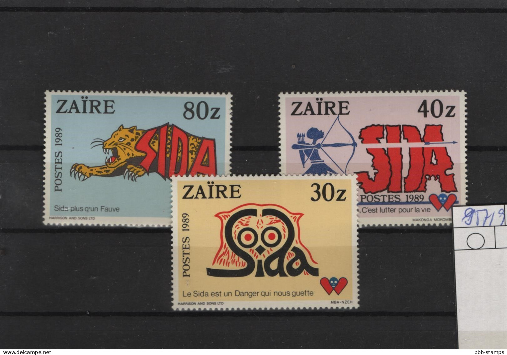 Zaire Michel Cat.No. Mnh/** 957/959 - Unused Stamps