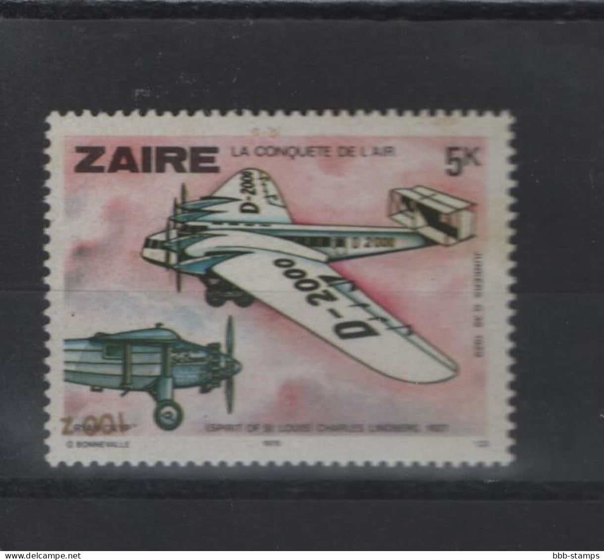 Zaire Michel Cat.No. Mnh/** 993 Inverted Overprint - Unused Stamps