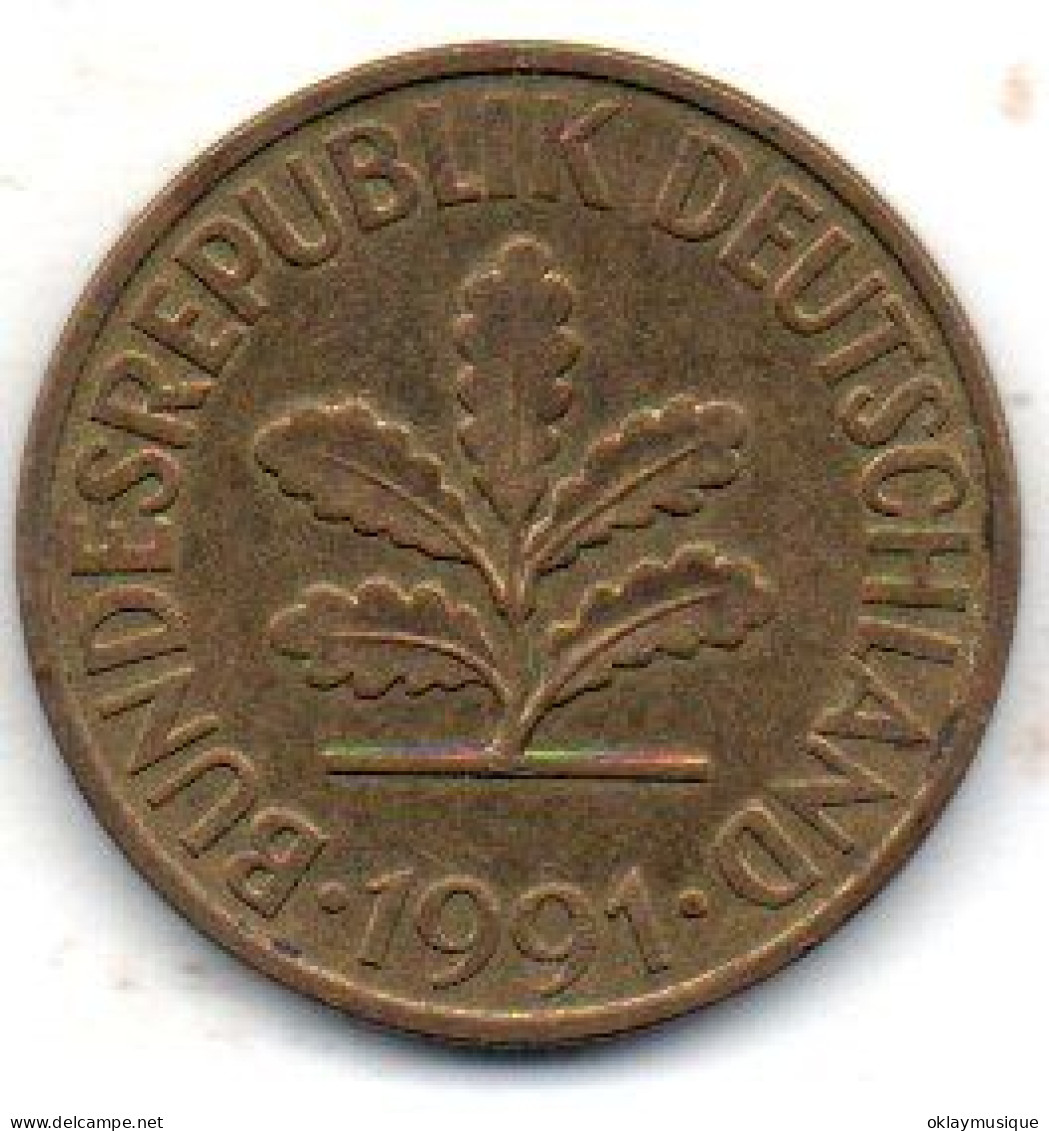 10 Pfennig 1991D (coté Face Photo Unique Pour Toutes Les Pièces) - 10 Pfennig