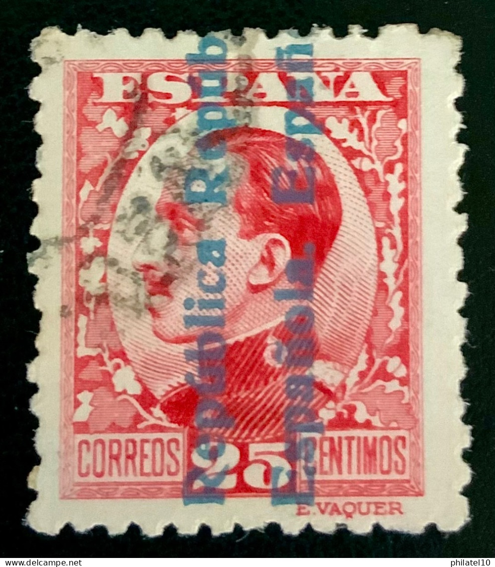 1931 ESPAGNE ALFONSO XIII SURCHARGE RÉPUBLICA - OBLITERE - Usati