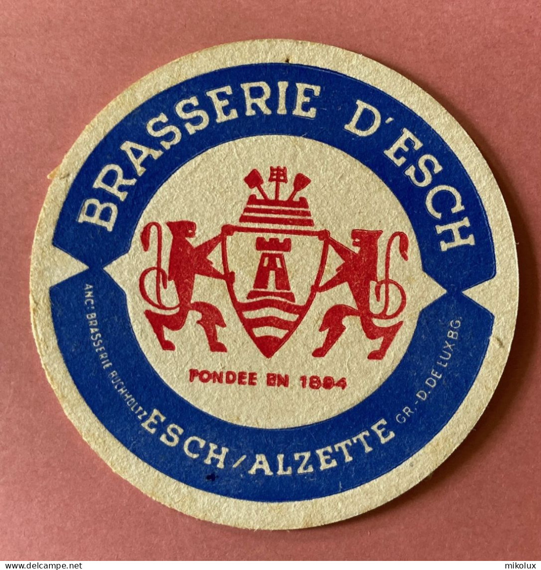 Luxembourg Brasserie D`Esch  . Sous Bock . Bierdeckel . - Sotto-boccale