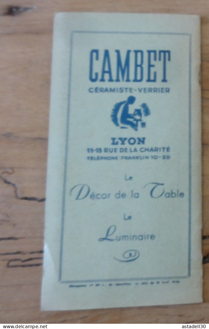 LYON , Dépliant Touristique , 1948 ................ Caisse-27 - Reiseprospekte