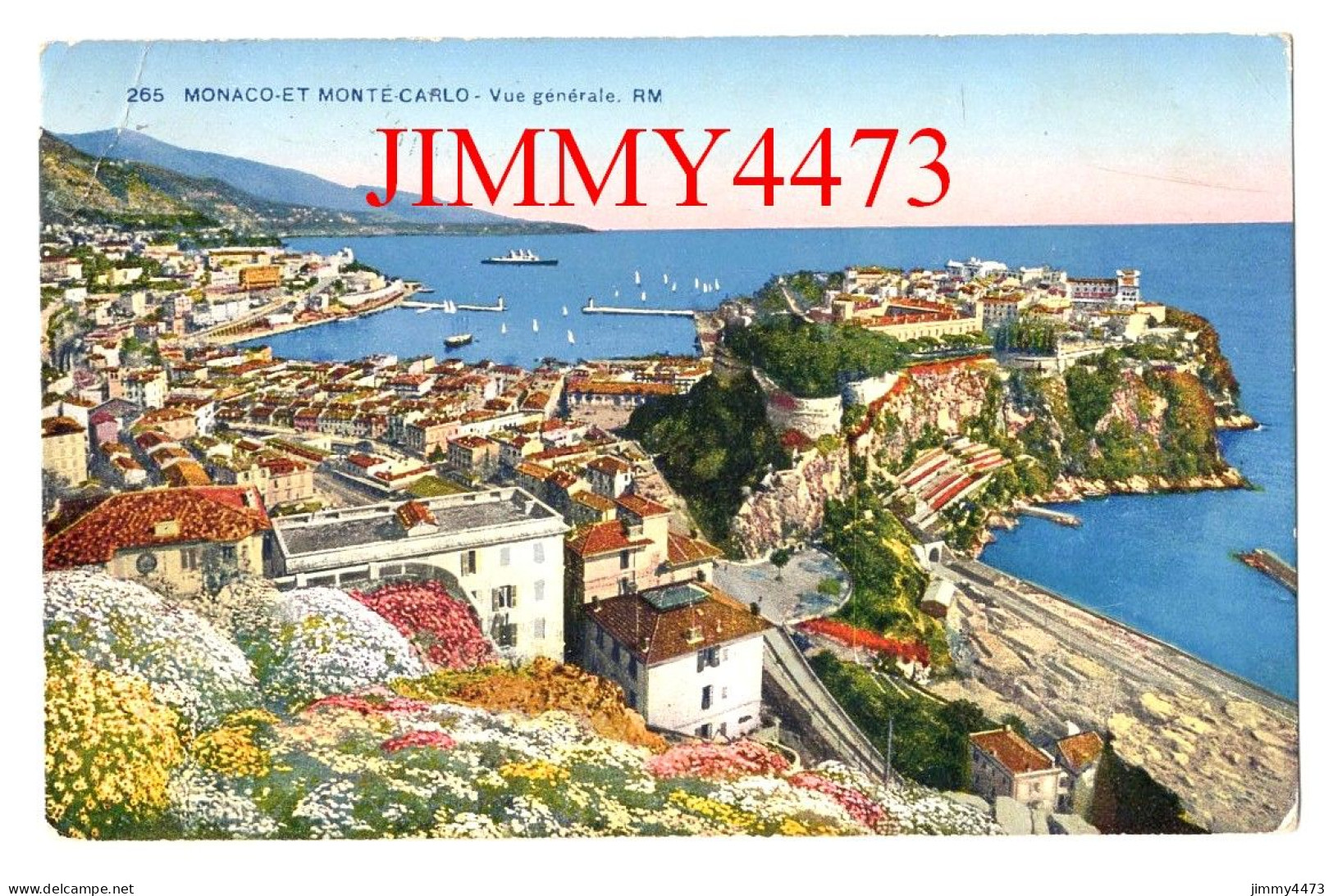 MONACO ET MONTE-CARLO En 1929 - Vue Générale - N° 265 - Edit. D'Art Rostan & Munier Nice - Harbor