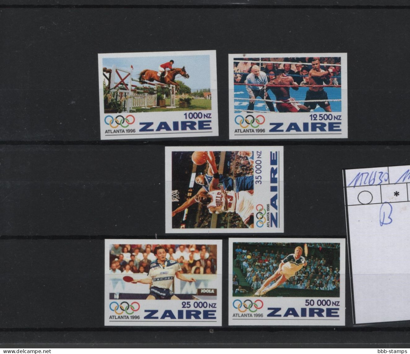 Zaire Michel Cat.No. Mnh/** 1126/1130 B Olympia - Ongebruikt