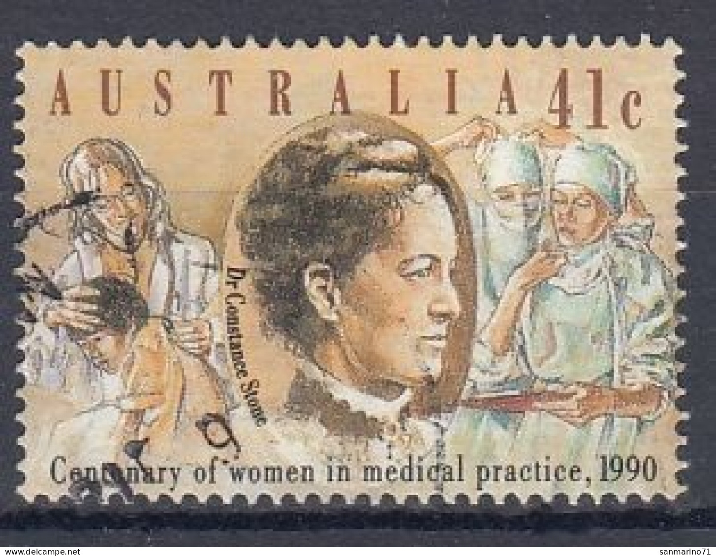 AUSTRALIA 1187,used,falc Hinged - Medicine