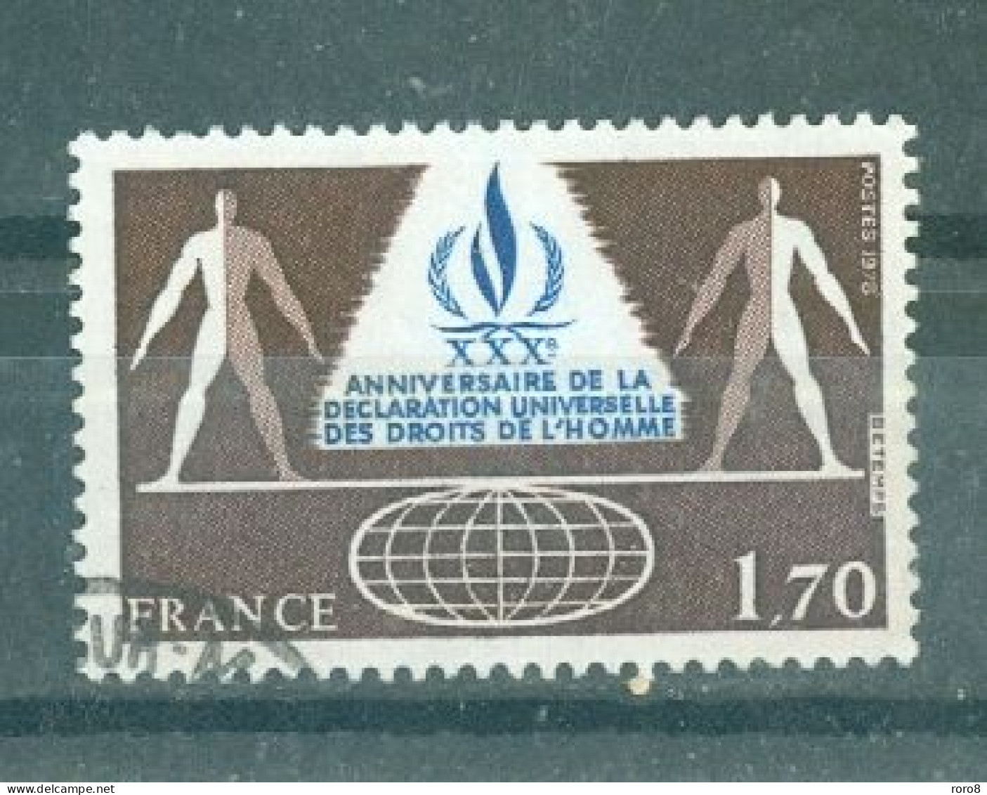 FRANCE - N°2027 Oblitéré - 30°anniversaire De La Déclaration Universelle Des Droits De L'Homme. - Usados