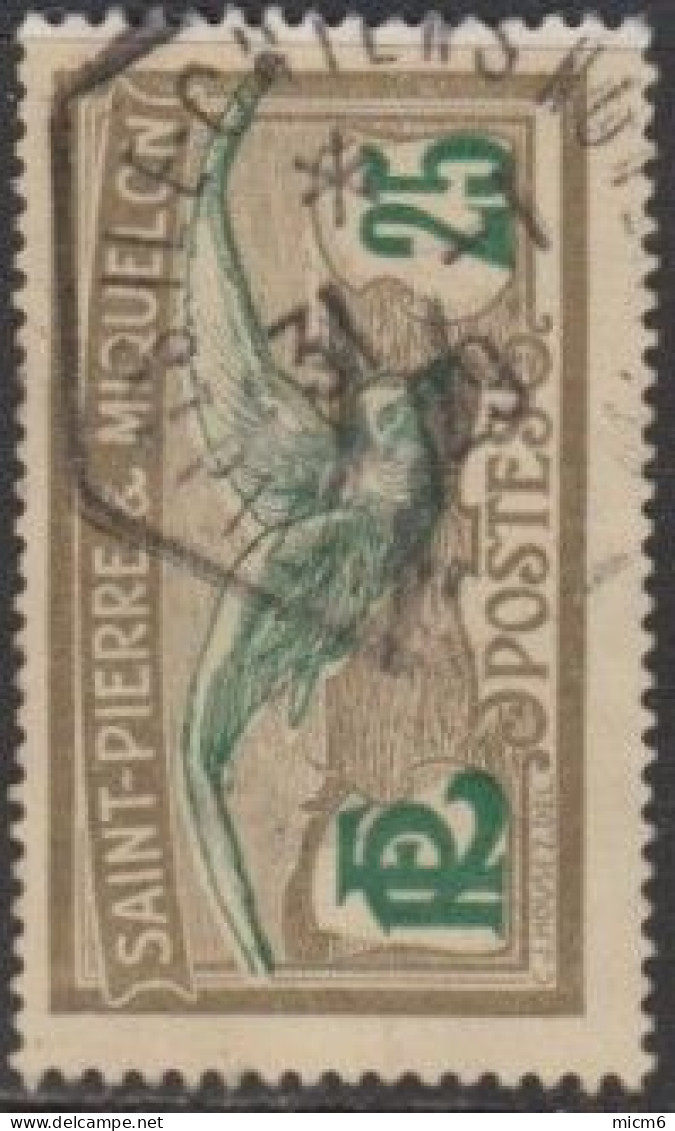Saint-Pierre Et Miquelon 1910-1939 - N° 111 (YT) N° 111 (AM) Oblitéré De Ile Chiens (1929). - Gebraucht