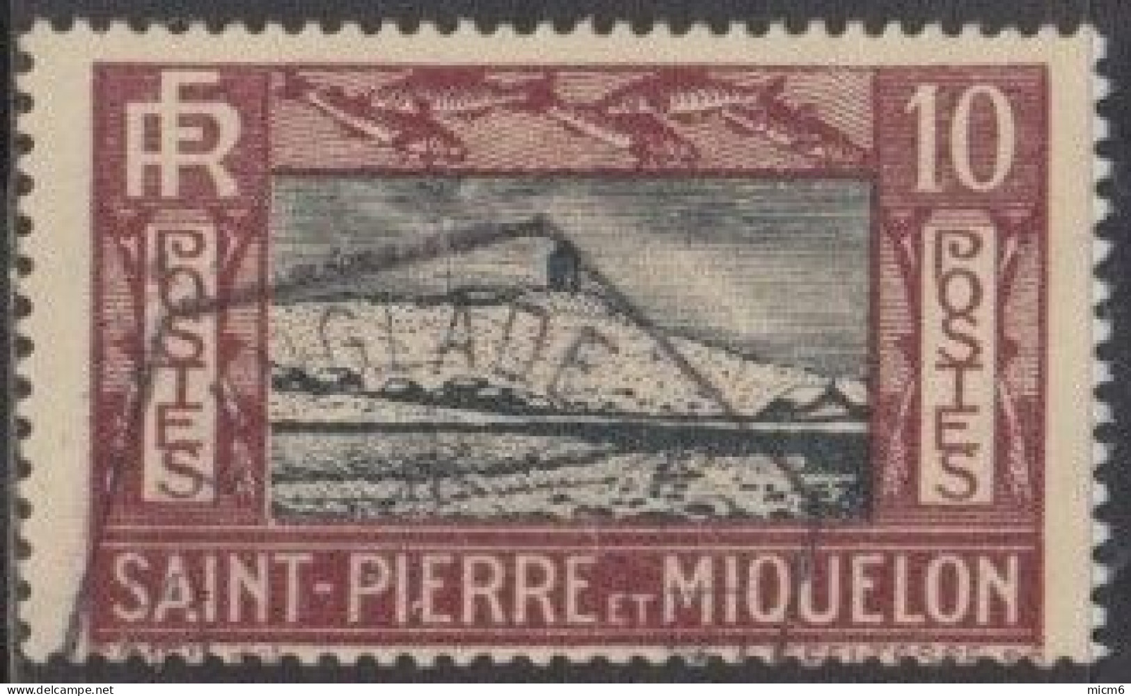 Saint-Pierre Et Miquelon 1910-1939 - N° 140 (YT) N° 143 (AM) Oblitéré De Langlade. - Gebruikt