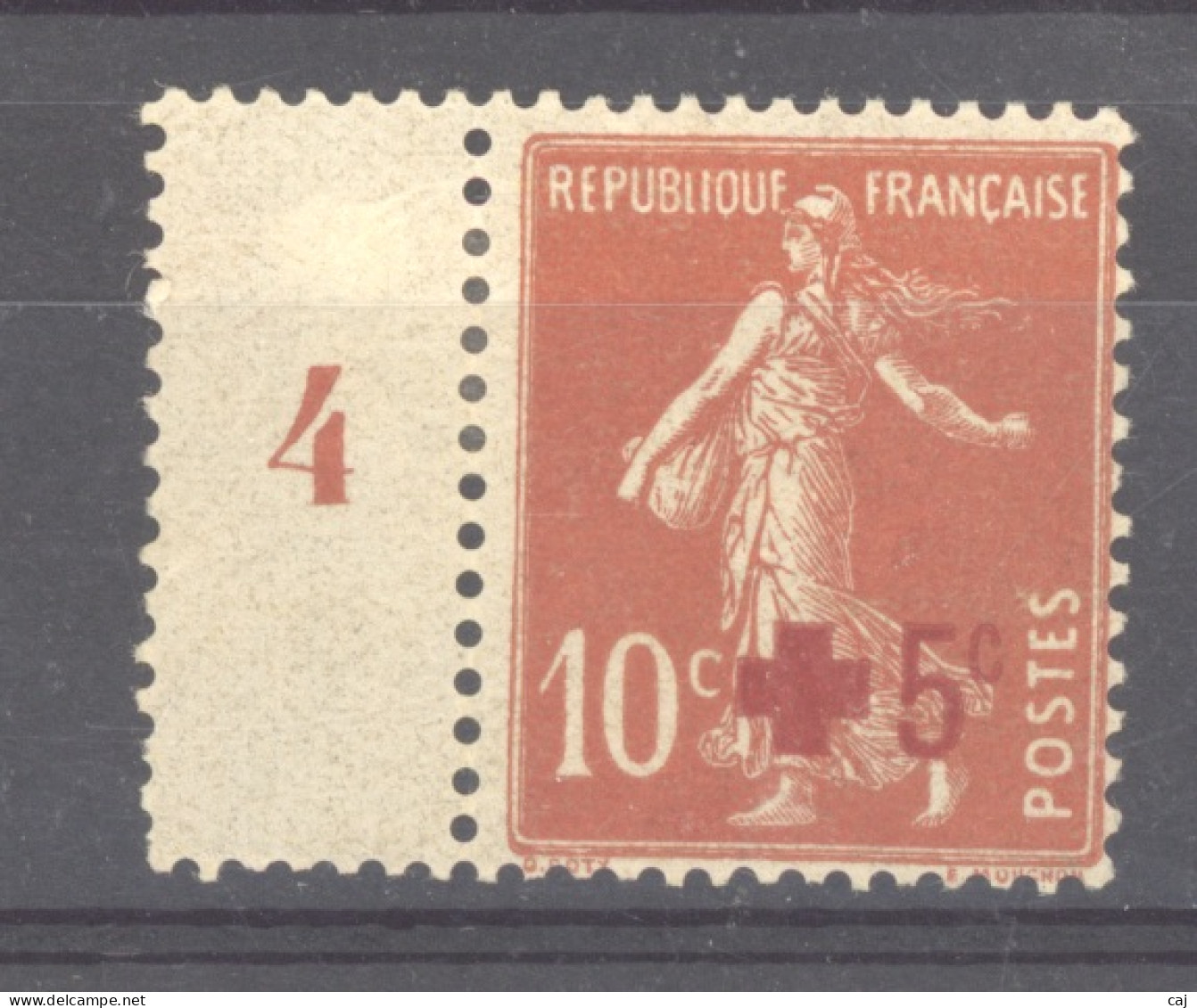 0ob  0541  -  France  :  Yv  146a  *   Rouge Orange - Ungebraucht