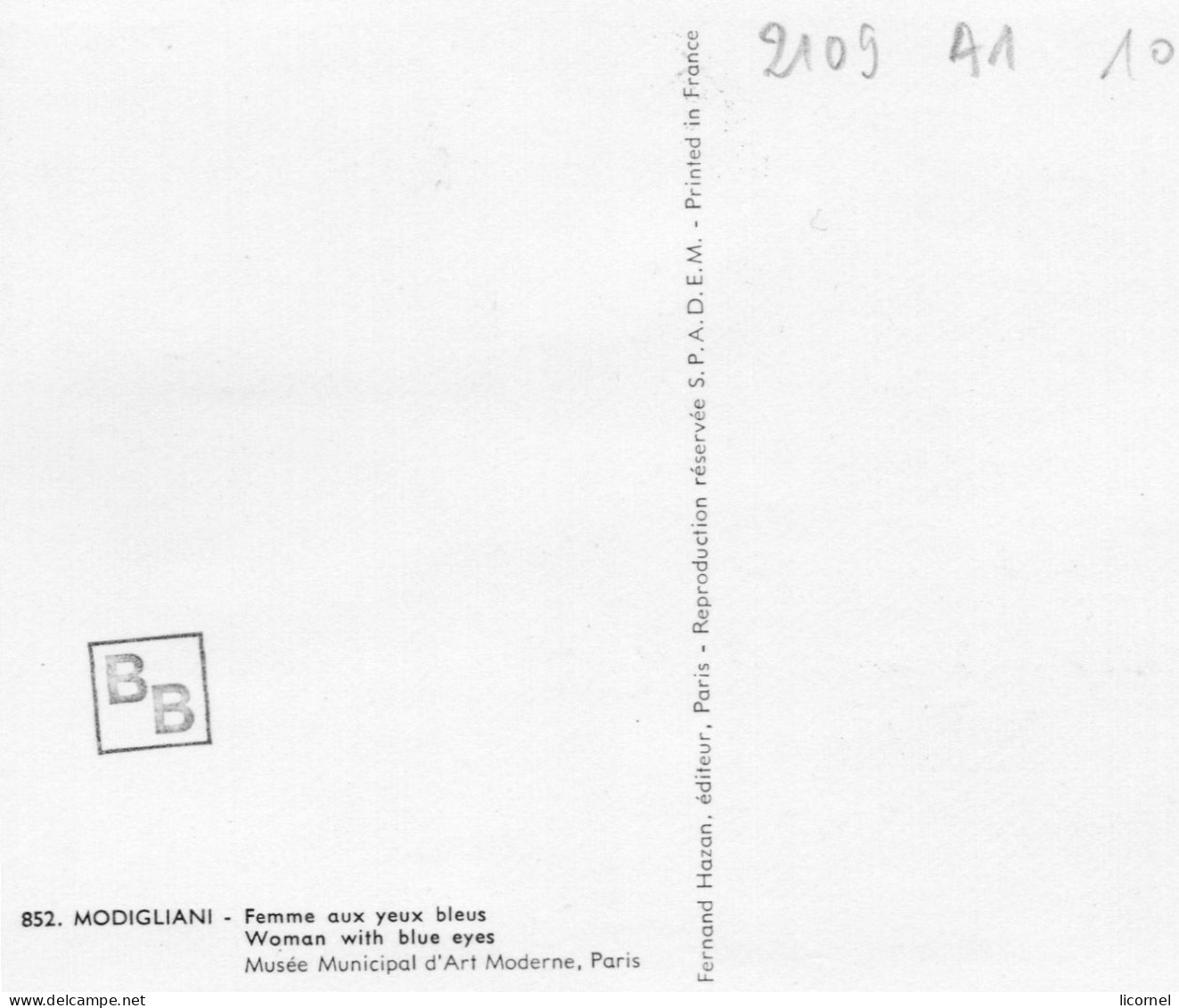 Carte  Maxi1980 Premier Jour : MODIGLIANI ,femme Aux Yeux Bleus - 1980-1989