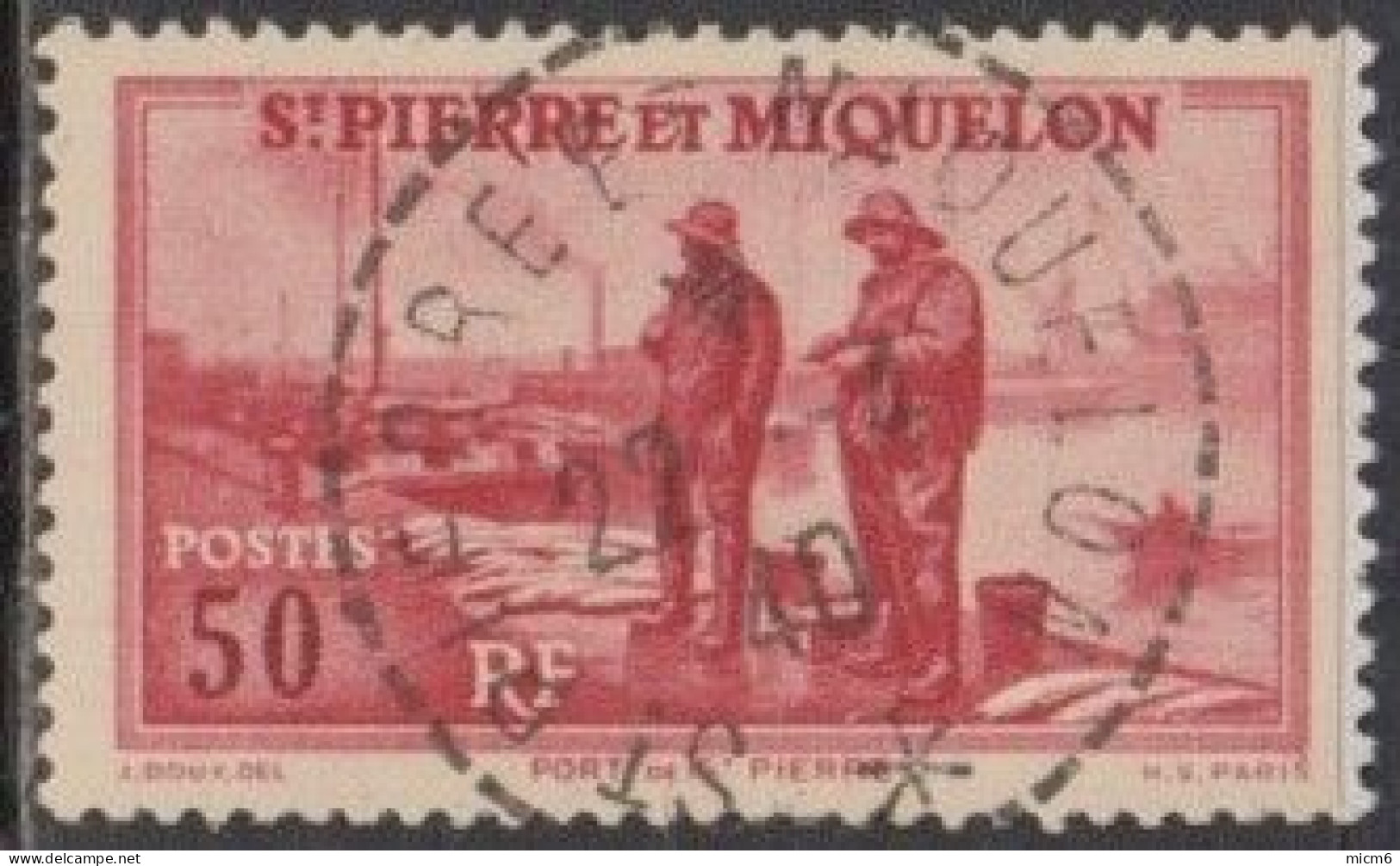 Saint-Pierre Et Miquelon 1910-1939 - N° 177 (YT) N° 185 (AM) Oblitéré De St-Pierre. - Gebruikt