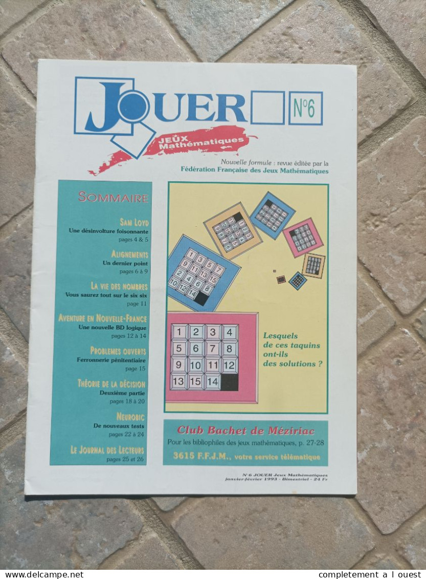 Jouer Jeux Mathématiques N° 6 Réflexion Casse-tête Puzzles Puzzle - Wissenschaft