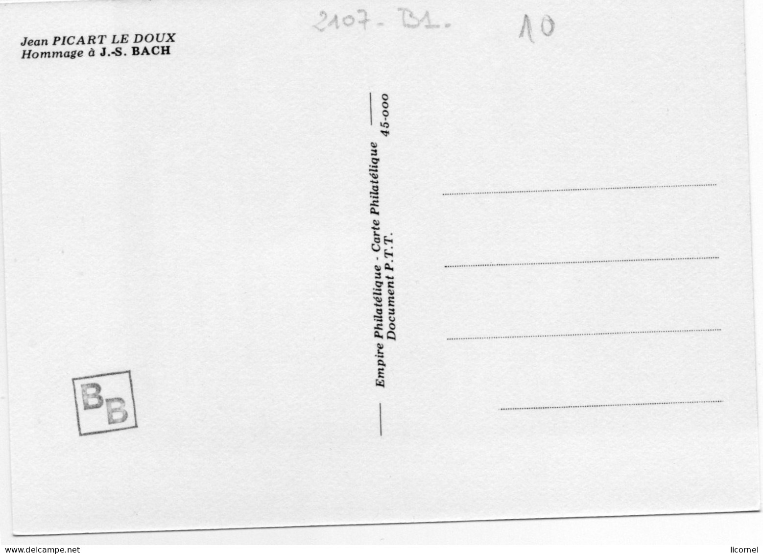 Carte  Maxi  1980 Premier Jour: JEAN PICARD LE DOUX - 1980-1989