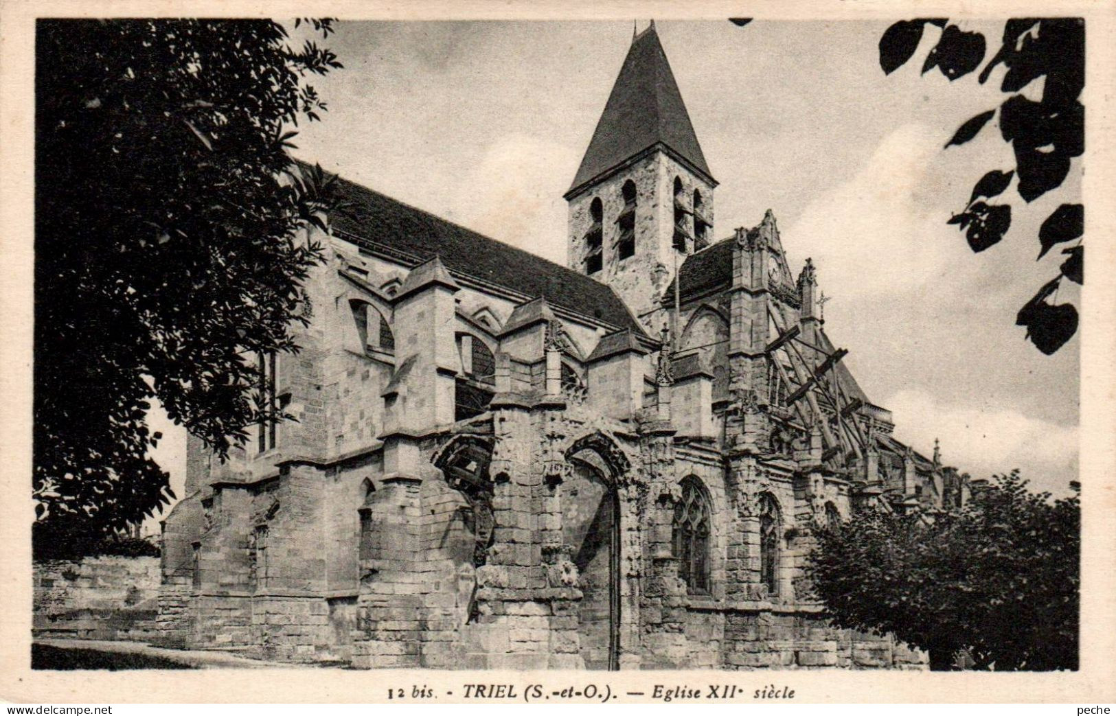 N°2274 W -cpa Triel -église- - Triel Sur Seine