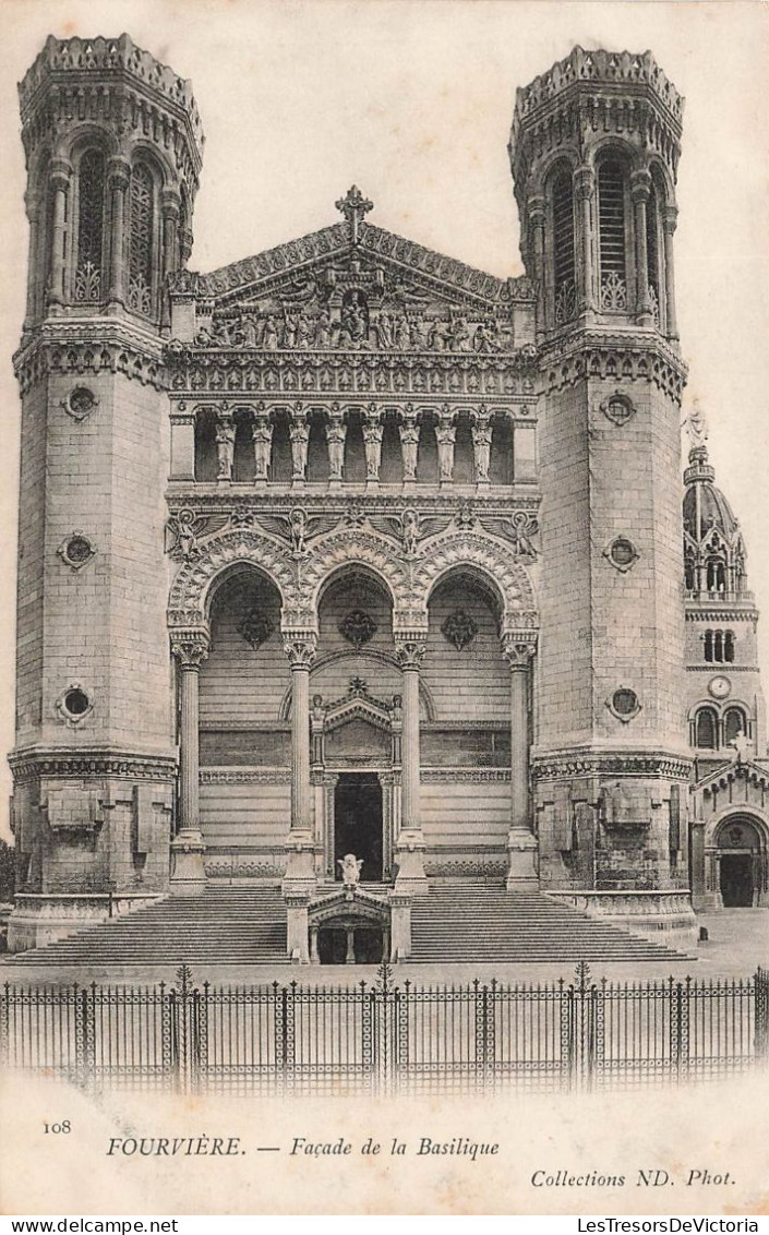 FRANCE - Fourvière - Façade De La Basilique - Carte Postale Ancienne - Autres & Non Classés