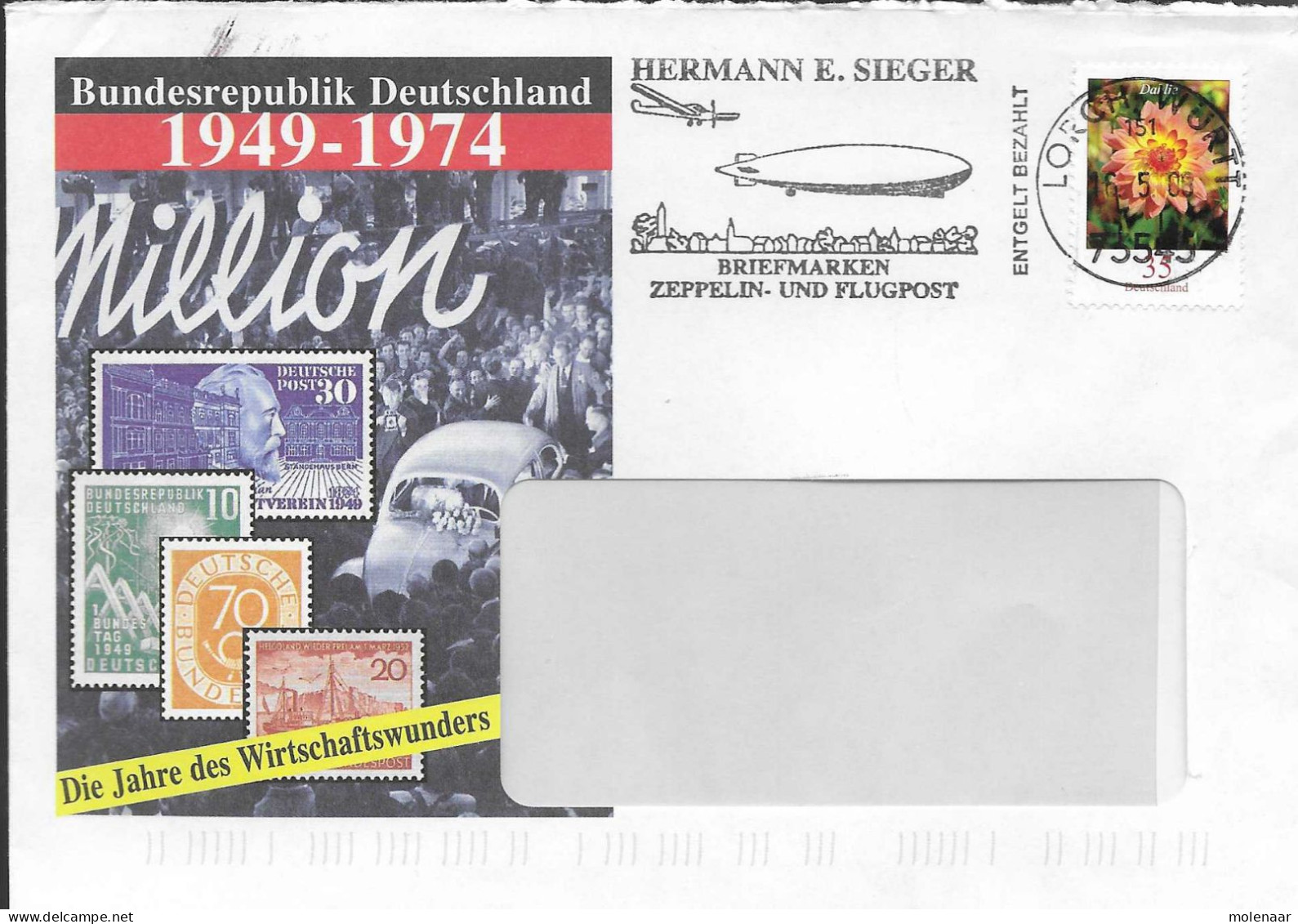 Postzegels > Europa > Duitsland > West-Duitsland > Brief Met 1 Postzegel (17324) - Sonstige & Ohne Zuordnung